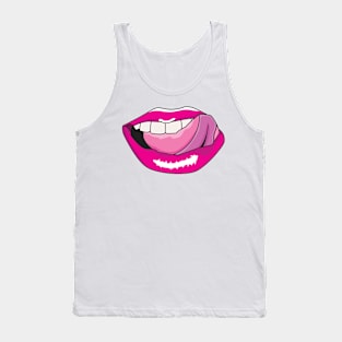 Female Lips and tongue Tank Top